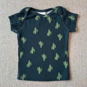 Hanna Andersson 60cm 3-6 month Baby Tee Shirt In Organic Cotton Cactus Valley